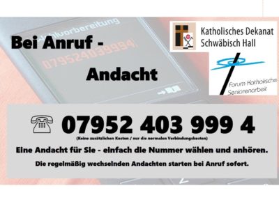 Bei Anruf Andacht