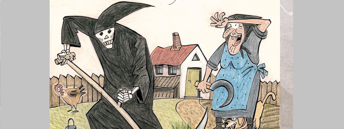 Sterben Tod und Trauer – Karikaturenausstellung in Gerabronn