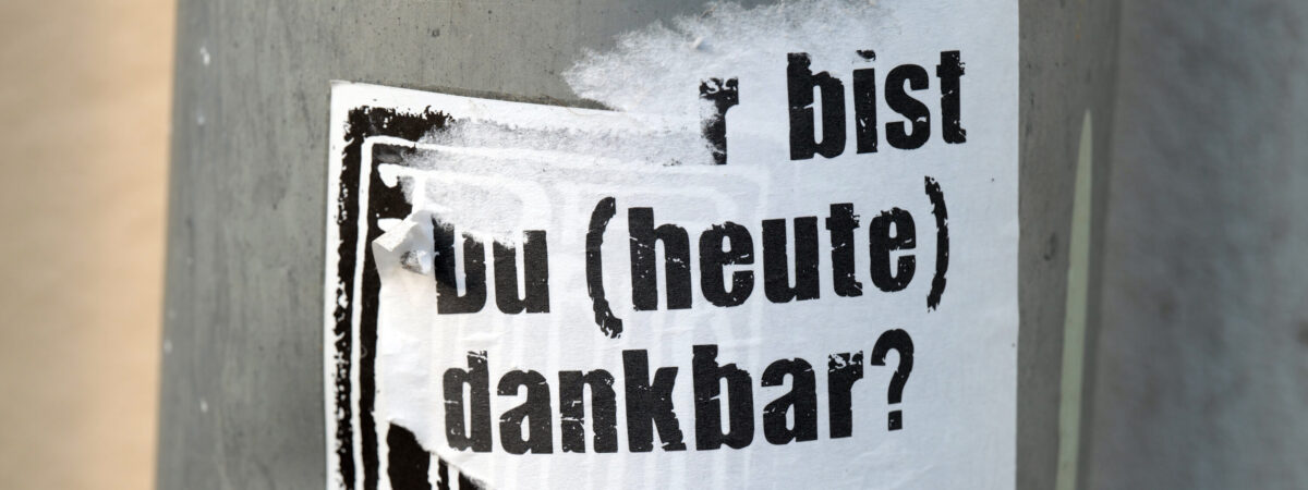 Erntedank – Danken – Denken