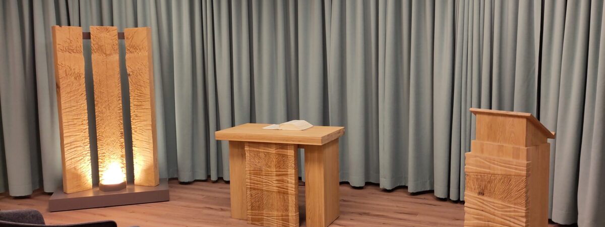 Klinikum Crailsheim – Andacht und Segnung im neu gestalteten Raum der Stille